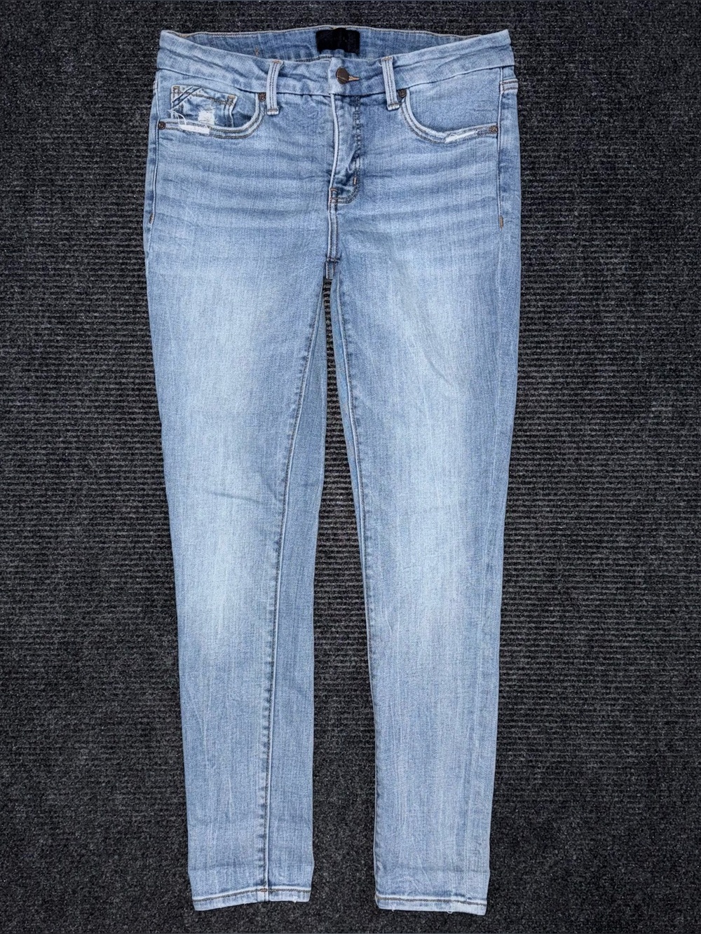 Buckle Black Fit No 53 Skinny Stretch Jeans Light Wash Mid Rise 29x30 BBW11401S